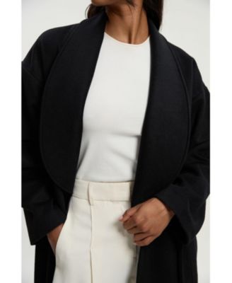 Petite Wrap Tailored Maxi Coat