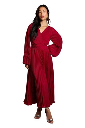 Coast Women's Long Sleeve Chiffon Wrap Dress - Macy's