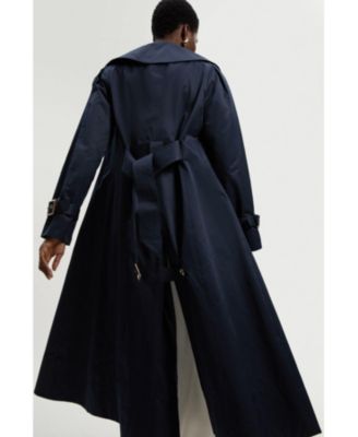 Women's Cotton Sheen Belted Classic Trench Coat