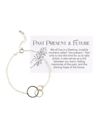 Past Present Future Sterling Silver Bracelet