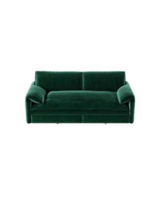 66" Queen Pull Out Sofa Bed with Storage, 3-in-1 Convertible Velvet Loveseat Sleeper