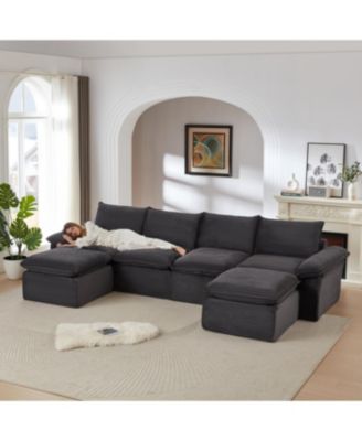 Streamdale Modern corduroy cloud sofa, freely combined, comfortable sitting experience