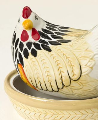 Mother Hen Stoneware Storage Jar