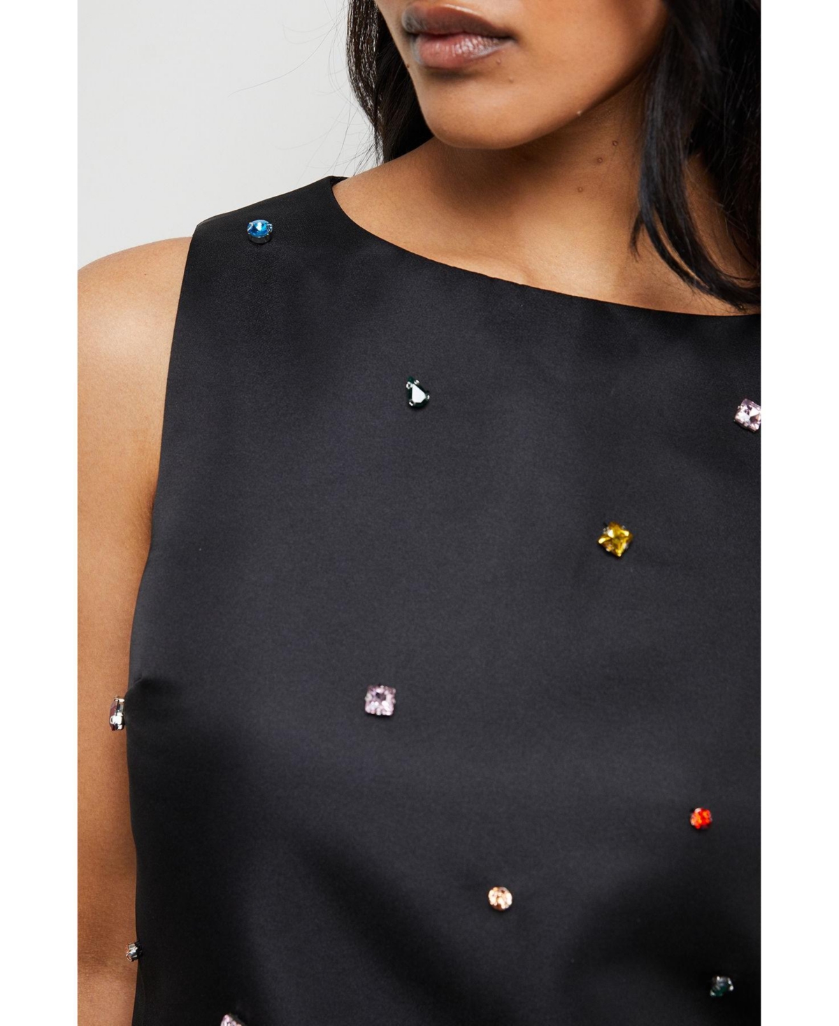 Warehouse Women's Sleeveless Sequin Mini Dress