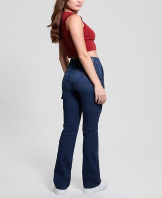 Women's Cargo Mini Bootcut Jeans