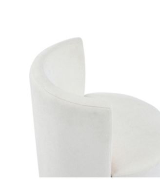 Streamdale Modern Swivel Upholstered Side Chair in Beige