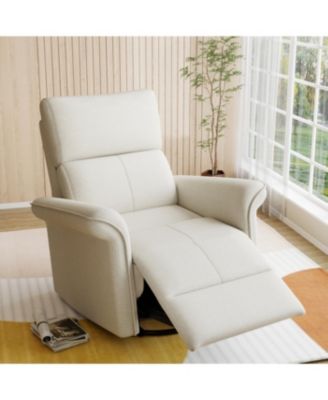 Streamdale Power Swivel Rocker Recliner Chair for Adults (Fabric+Light Gray)
