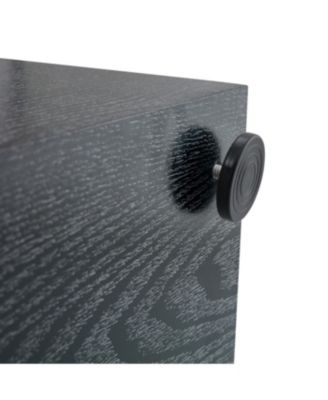 Streamdale Black Wood Grain MDF Coffee Table - Luxurious Design (70 characters)