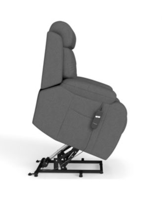 Power Lift Recliner for Elderly, Small Spaces, Remote Control, Dark Gray
