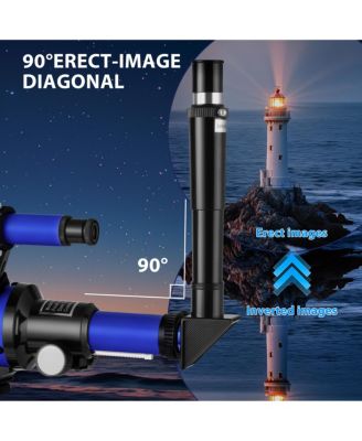 Telescope 70mm Aperture 300mm AZ Mount Telescope with Stand and Phone Adapter for Kids, Adults and Beginners