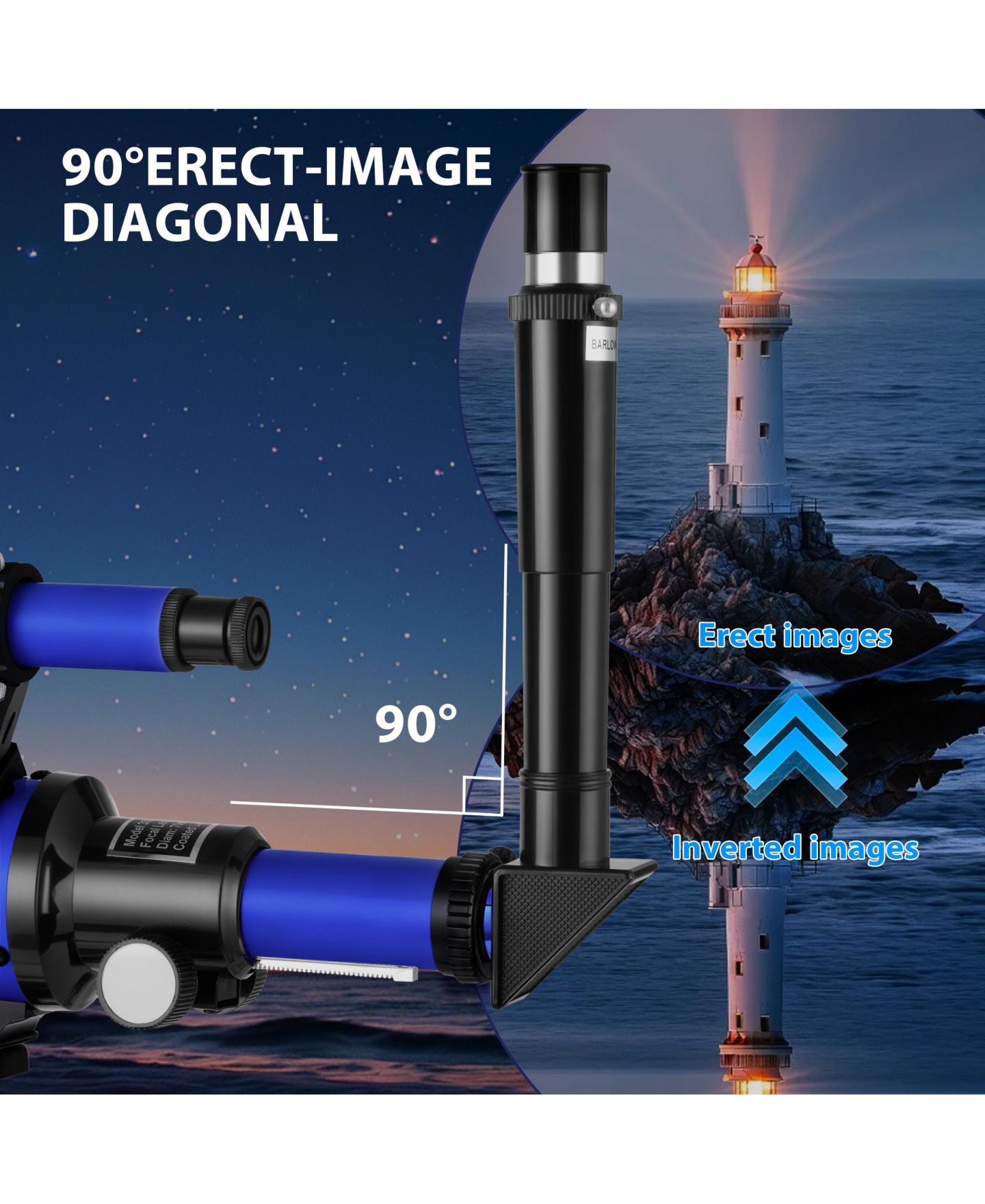 Детские игрушки SUGIFT 70mm Aperture 300mm Refractor Telescope 15X–150X Magnification, 10-Piece Telescope Kit, Ages 8+ — фото 8