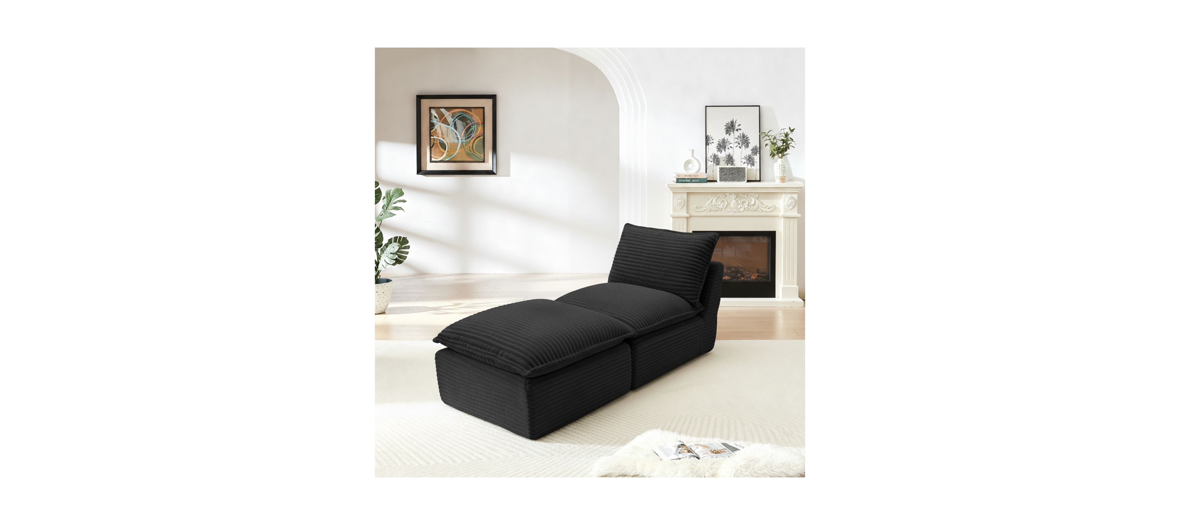Streamdale Furniture Modern Corduroy Cloud Sofa, Freely Combined