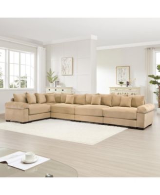 Oversized Cloud Modular Sectional Couch, Convertible, Deep Seat