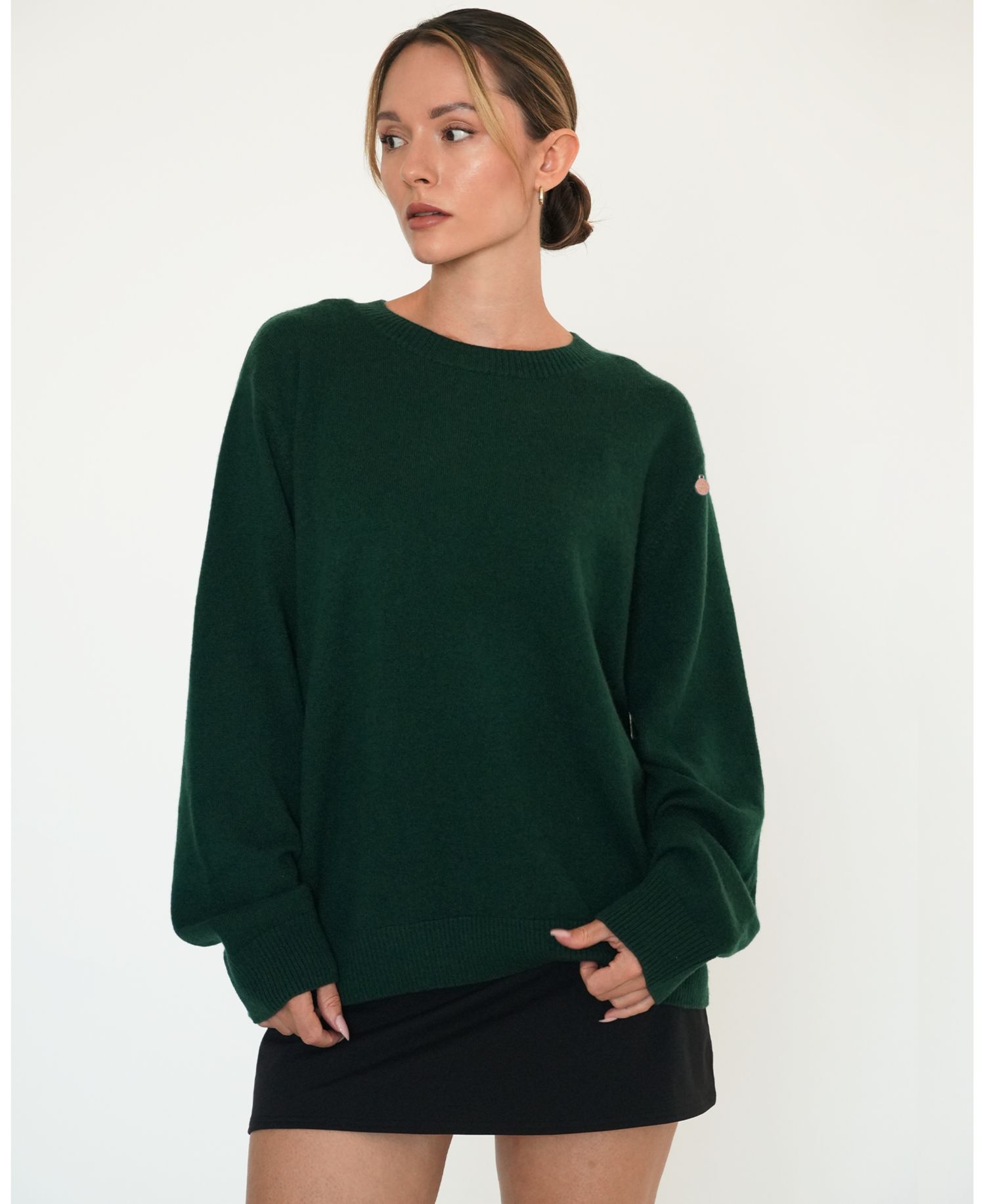 Women's Beau Oversized Crewneck Cashmere Sweater