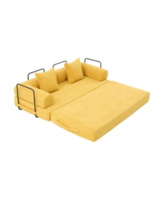 Streamdale Foldable & Compressible Sofa with Metal Frame for Small Spaces