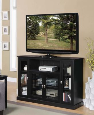 52" Highboy Glass Storage TV Stand