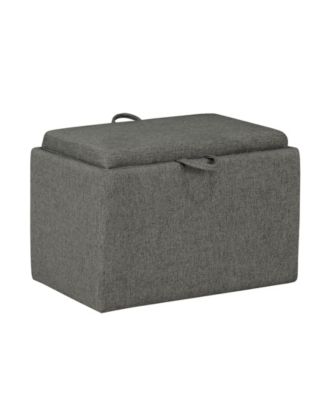 18" Plywood Accent Storage Ottoman