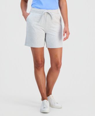 Petite Mid-Rise Drawstring Shorts