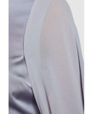 Women's Sleeveless Cape Maxi Dress