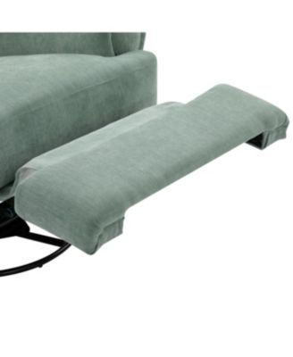 Streamdale Manual Recliner Sofa Swivel Rocker Chair with Adjustable Backrest, Sky Blue