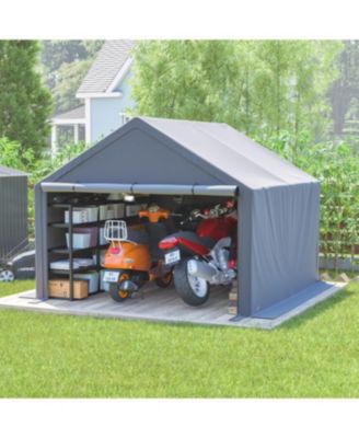10x10ft Outdoor Storage Shed - All-Weather Garden Shelter for Tools and Bikes