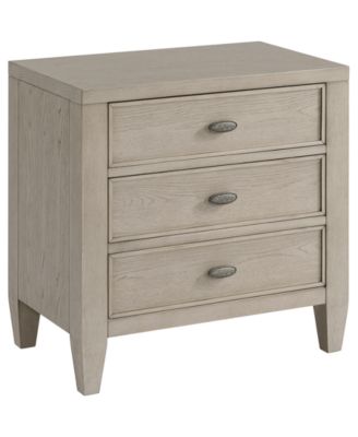 Sirena 3-Drawer Wood Nightstand