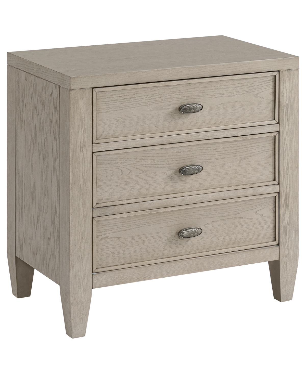 Furniture Sirena 3-Drawer Wood Nightstand