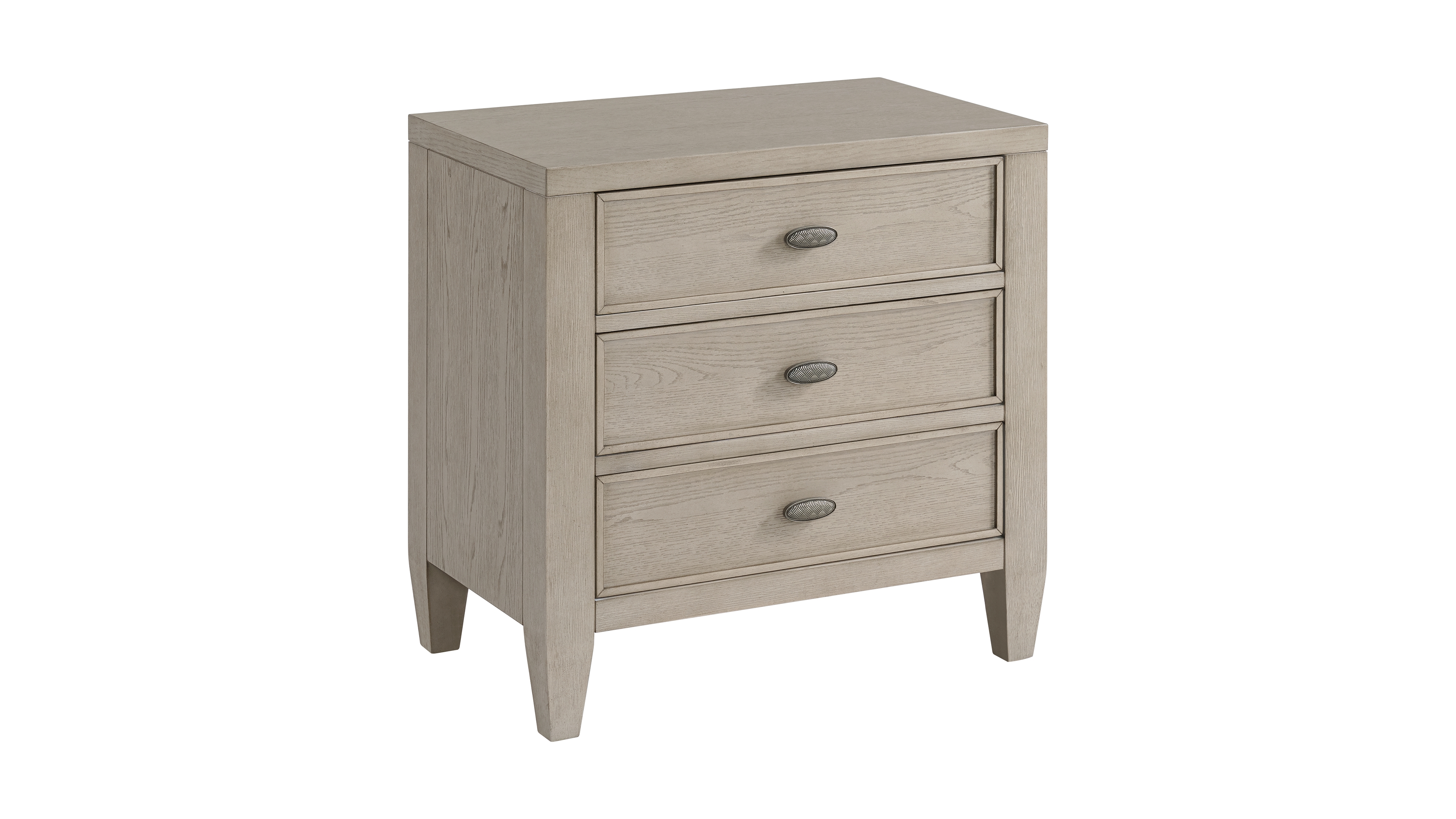 Furniture Sirena 3-Drawer Wood Nightstand