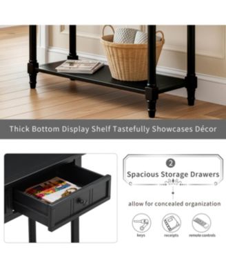 Daisy Series Console Table (Black