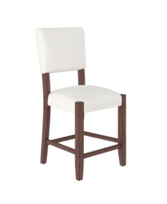 5-Piece Counter Height Dining Set for 4, Faux Marble Bar Table & 4 Upholstered Chairs