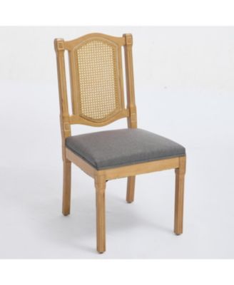 Solid Wood Rattan Back Dining Chair