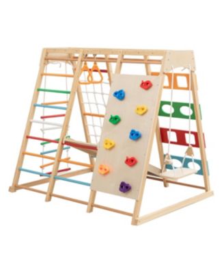  2-in-1 Slide & Climb Set: 9-in-1 Outdoor Playset for Motor Skills & Fun