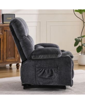 Dual Motor Power Lift Recliner Chair with Heat and Cup Holders