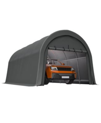 Heavy-Duty 12x20 FT Carport Canopy, Commercial-Grade Steel Frame Garage Shed