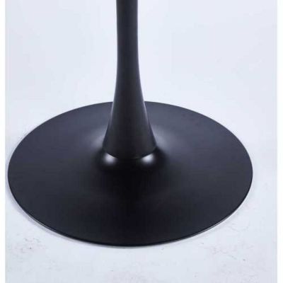 24" Black Square Tulip Dining Table for 2-4 People