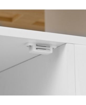 Streamdale Multifunctional Extendable Kitchen Island Cart with Outlet & Wheels