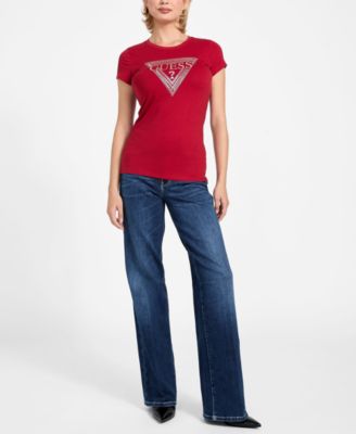 Women's Short-Sleeve Mixed Bling Logo R3 T-Shirt