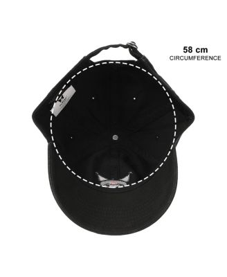 Embroidered Character Face Black Unstructured Baseball Cap