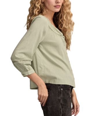 Women's Lace Long-Sleeve Shirt