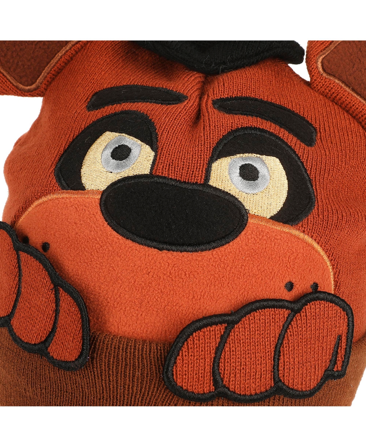 Five Nights at Freddy's Men's Peekaboo Hands Brown Knit Beanie