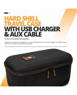 SoundLink Max Bluetooth with Hard Shell Travel Case, USB Plug and AUX Cable Speaker
