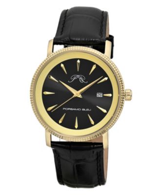 Men's Veritas 2 Genuine Leather Band Watch 1362EVEL