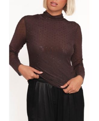 Women's Alejandra Embellished Mesh Top.