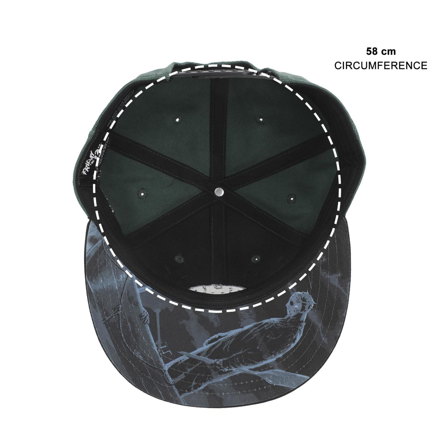 Men's Jason Mask Traditional Snapback Cap