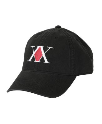 Men's Embroidered Logo Black Unstructured Baseball Cap.