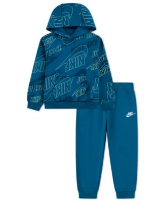 Boys' 4-7 Sportswear Glow With Me Lightweight Pull-On Hoodie and Pants, 2-Piece Set