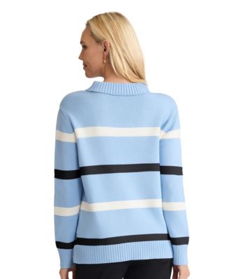 Women's Long-Sleeve Striped Sweater