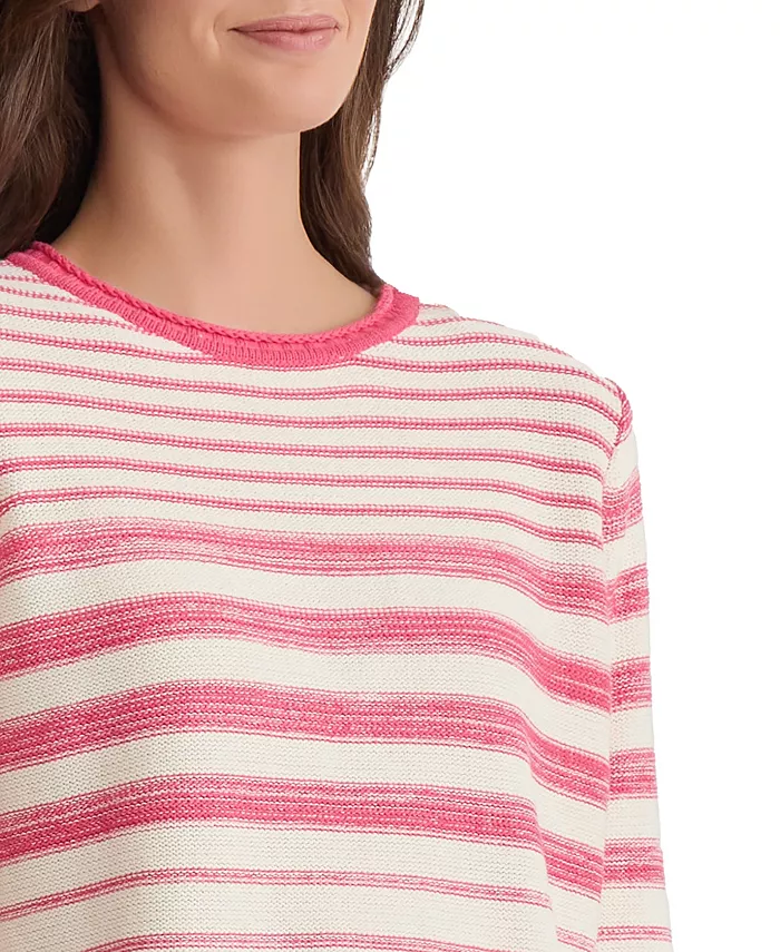 Women's Striped Crewneck Sweater - thumbnail 3