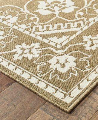 Marina 7764J 7'10" Indoor/Outdoor Round Area Rug