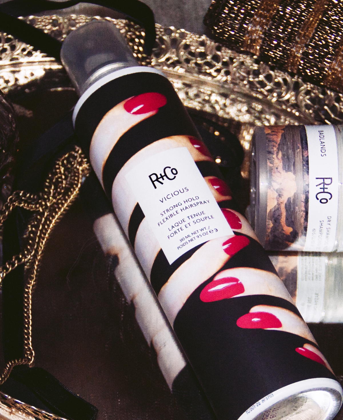 R+Co Vicious Strong Hold Hair Spray, 9.5 oz.